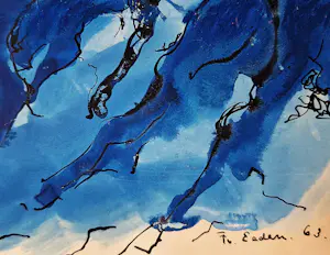 Frits van Eeden - Aquarel, Gouache en Oostindische Inkt "wilde paarden" 1963 - gesigneerd kopen? Bied vanaf 89!