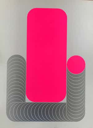 Thomas Lenk - Glanzende zeefdruk - 104/190 - niet ingelijst verkocht voor € 45!