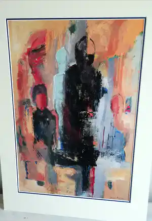 Niet of onleesbaar gesigneerd - astrid madsen offset litho verkocht voor € 1!