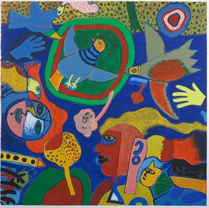 Corneille - Zeefdruk, Petite Musique du Printemps - Ingelijst (Groot) kopen? Bied vanaf 450!