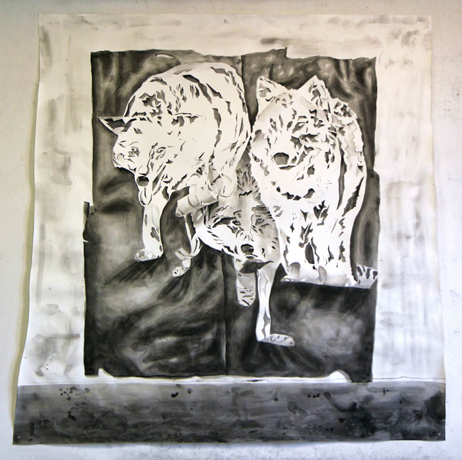 Buy Lenneke van der Goot - Composition With Wolves? Bid from 400!