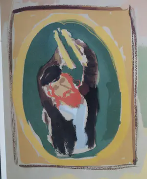 Mane-Katz - Ingelijst affiche Haifa Museum , Jewish Shtetl Wedding Orchestra kopen? Bied vanaf 1!