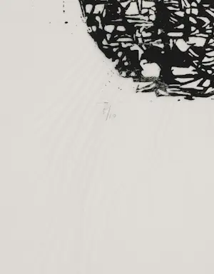 Maria de Ronde - Houtsnede op Japans papier, Compositie III kopen? Bied vanaf 1!