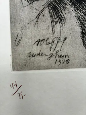 August Oleffe - Portret kopen? Bied vanaf 20!