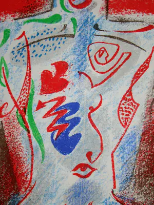 Andre Masson - Abstracte compositie - 1972 - Originele lithografie kopen? Bied vanaf 100!