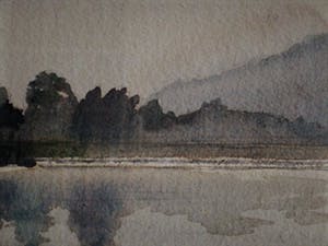 Michiel Kranendonk - Ruudt Wackers Academie - Sfeervolle AQUAREL "Sluis bij Mayenne" kopen? Bied vanaf 1!