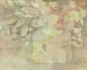 Jan Miechels - Aquarel, Rozenheuvel - Ingelijst kopen? Bied vanaf 1!