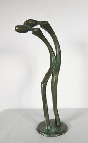 Brons (Onbekend) - Bronzen beeld van twee figuren kopen? Bied vanaf 1!