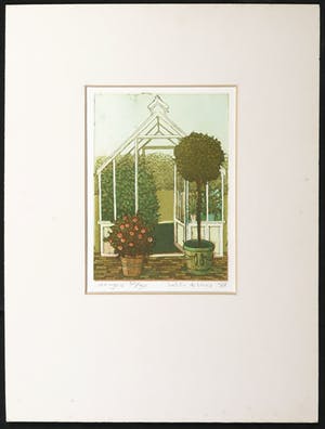 Laetitia de Haas - Lot van vijf kleurenetsen, Stillevens kopen? Bied vanaf 60!