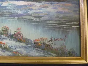 Henner Knauf - 2 zeer mooie landschapsschilderijtjes , gesigneerd en ingelijst kopen? Bied vanaf 50!