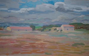 Alphons Winters - La Crau, Provence, 1958 - schilderij kopen? Bied vanaf 50!