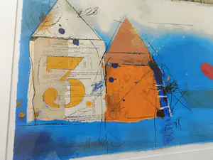 Theo Koster - Zonder titel prachtig bewerkte zeefdruk ingelijst kopen? Bied vanaf 170!