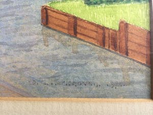 Daniel Cornelis Kerkhoven - Beeld van Marken | Gouache/tekening (ingelijst) kopen? Bied vanaf 35!