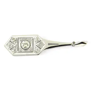 ART DECO 14k wit gouden oud Europees slijpvorm geslepen diamanten tot. 0.25ct kopen? Bied vanaf 360!