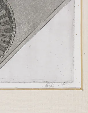 Cees Juffermans - Ets, Geometrische voorstelling kopen? Bied vanaf 1!