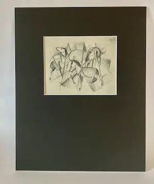 Franz Marc - 2 Heliogravures naar een studie naar paarden 1959 kopen? Bied vanaf 1!