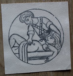 Henry Heerup - Tekening - 1981 kopen? Bied vanaf 100!