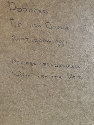 Ed van Doorn - Kleurenlitho ‘ Containerships ‘( GROOT) kopen? Bied vanaf 90!