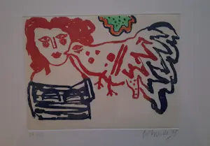 Corneille - ‘Femme et Oiseau’. kopen? Bied vanaf 265!