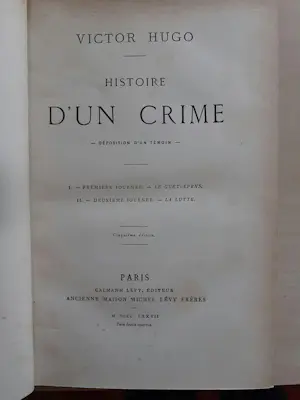 Victor Hugo - Histoire D'un Crime kopen? Bied vanaf 50!
