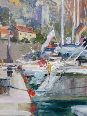 Dmitri Kostylov - Jachten in de baai van Kotor. Montenegro kopen? Bied vanaf 400!