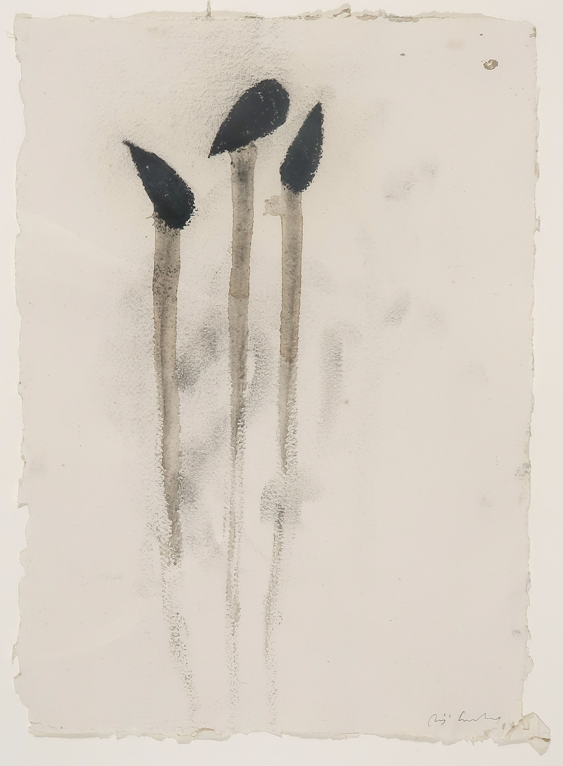 Piero Pizzi Cannella - Aquarel op papier, Zonder titel - Ingelijst kopen? Bied vanaf 600!