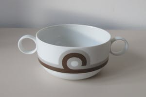 Wolf Karnagel - Vier porseleinen soepkommen servies Terra Compagna - Rosenthal Studio Linee kopen? Bied vanaf 24!