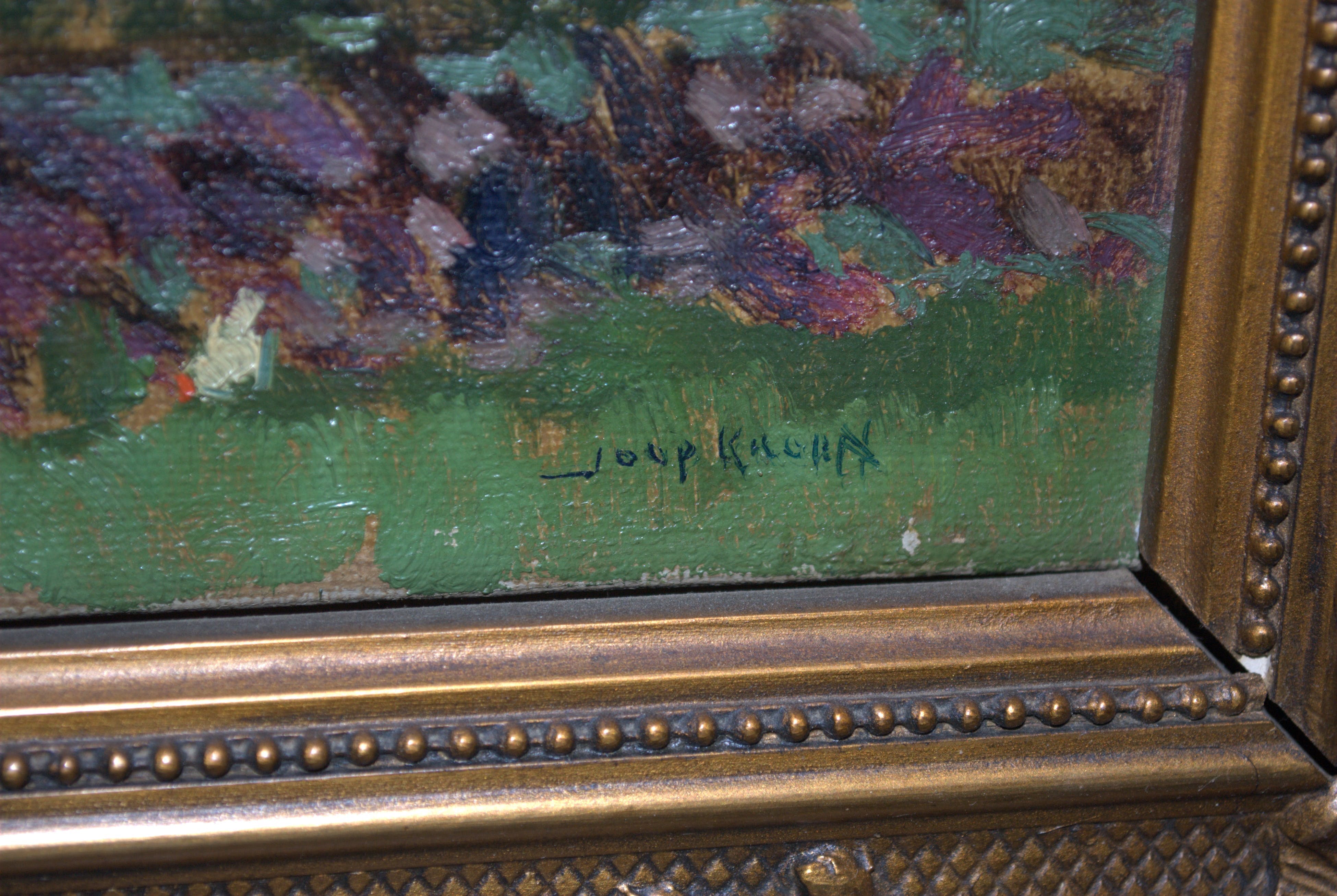 Joop Kropff - boerderij in zonnig landschap - olieverfschilderij  kopen? Bied vanaf 190!