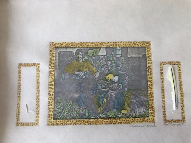 Catharina Naus - 4 heel aparte werkjes waarvan ook de lijst een kunstwerk is. kopen? Bied vanaf 35!