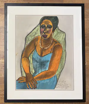 Corneille - Groot pastel en aquarel op papier, Aïcha, de mooie Peul, 1990 kopen? Bied vanaf 6000!