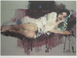 Rob Houdijk - Offset-litho, Op de sofa - Ingelijst kopen? Bied vanaf 40!