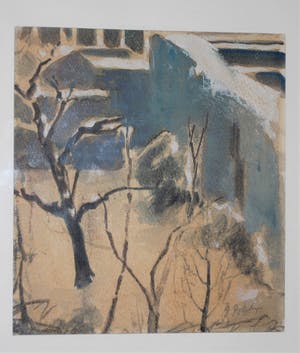 Denis Dolphijn - impressie van een ommuurde boomgaard kopen? Bied vanaf 65!