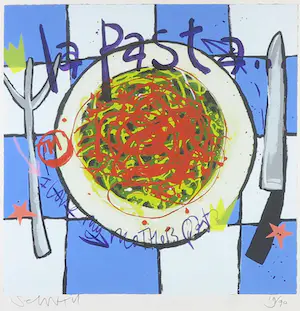 Selwyn Senatori - Zeefdruk, La Pasta - Ingelijst kopen? Bied vanaf 100!