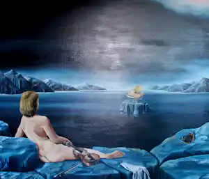Wim Mast de Gooijer - Olieverf op doek: Eternal Spring - 1989 verkocht voor € 750!