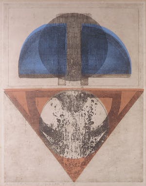 Peter Nafzger - Ets/aquatint/houtsnede, uit serie: Verhalende beelden - Ingelijst kopen? Bied vanaf 1!