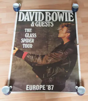 David Bowie - Originele vintage poster "The Glass Spider Tour" - Europe '87 kopen? Bied vanaf 10!
