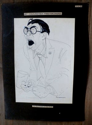 Piet van der Hem - Tekening: Het communistisch pinkstercongres kopen? Bied vanaf 125!
