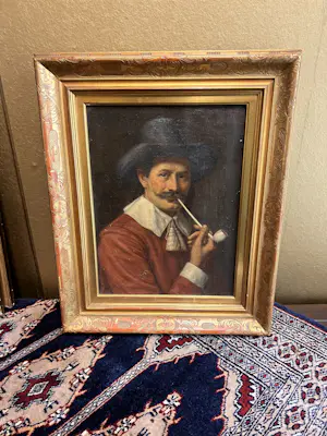 Niet of onleesbaar gesigneerd - Prachtige schilderij van Nederlandse soldaat Dutchman in red Coat 1592 kaufen? Bieten Sie von 1!