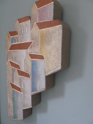 Niet of onleesbaar gesigneerd - Italiaans stads/dorps aanzicht kopen? Bied vanaf 1!