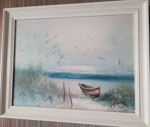 AcheterNiet of onleesbaar gesigneerd - '' Zeegegezicht '' zeer uniek geschilderd origineel NIEUW? Enchérissez de 1!