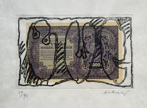 Pierre Alechinsky - Ets op biljet uit 1919 kopen? Bied vanaf 654!