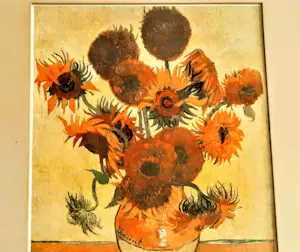 Vincent van Gogh - Galeriebild Kunstdruck " Sonnenblumen in einer Vase" 90er Jahre mit Rahmen kopen? Bied vanaf 280!