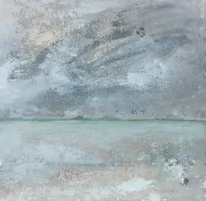 Chantal Borremans - Gemengde techniek (structuurverf op doek), Écume (diptiek) kopen? Bied vanaf 120!