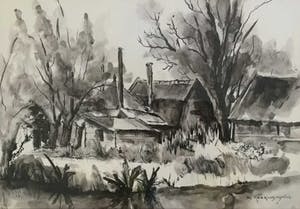 Mia Heering-Gallis - C3752-3, gewassen inkt tekening kopen? Bied vanaf 75!