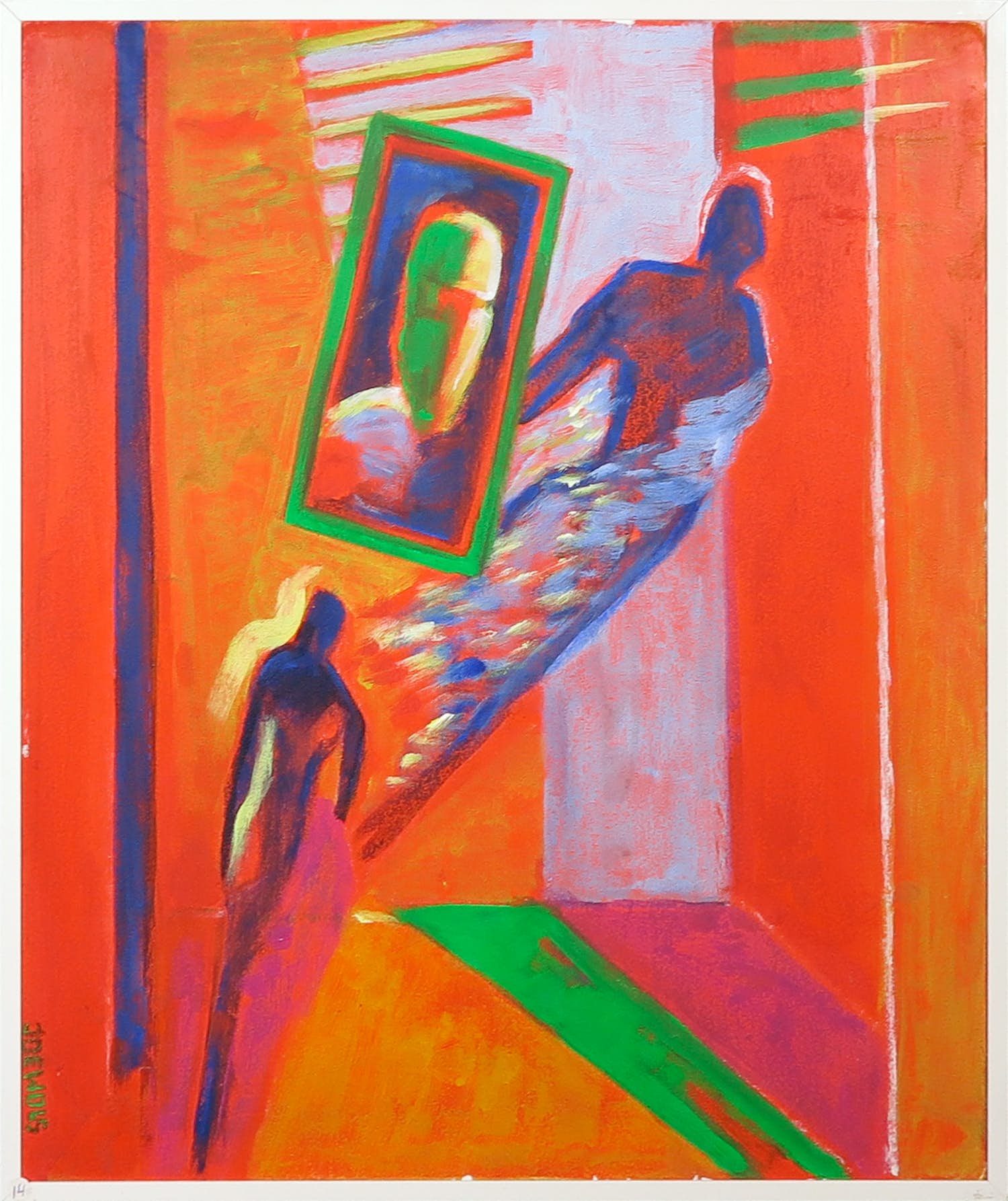 Joe Wols - Acryl op karton, Zonder titel - Ingelijst kopen? Bied vanaf 1!