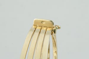 1232 - Elegante 14 karaats gouden Bicolor unisex armband - open model - gekeurd kopen? Bied vanaf 330!