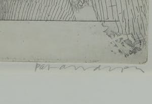 Pat Andrea - Ets, Zonder titel - Ingelijst kopen? Bied vanaf 40!