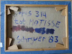 Rob Schrijver - "Opus 314 tot Matisse" olieverf op doek. kopen? Bied vanaf 175!