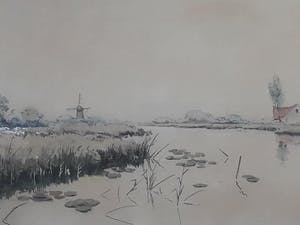 Jan Kagie (jr.) - Poldergezicht bij Schipluiden. kopen? Bied vanaf 60!