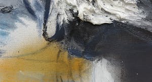 Ger Lataster - Impasto en spuitbus op doek getiteld Lenzenslijper - Ingelijst kopen? Bied vanaf 1500!